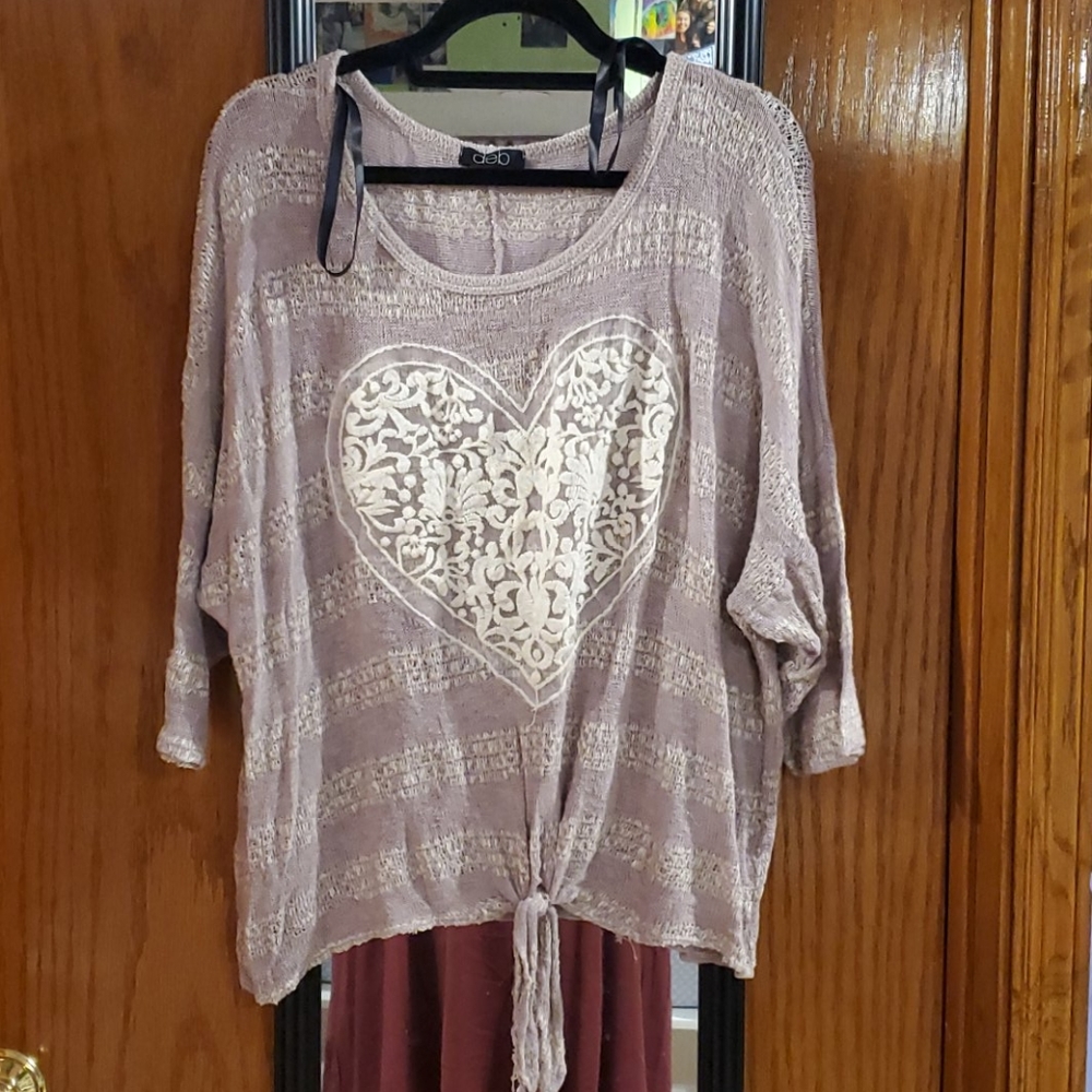 Quarter Sleeve Heart Shirt